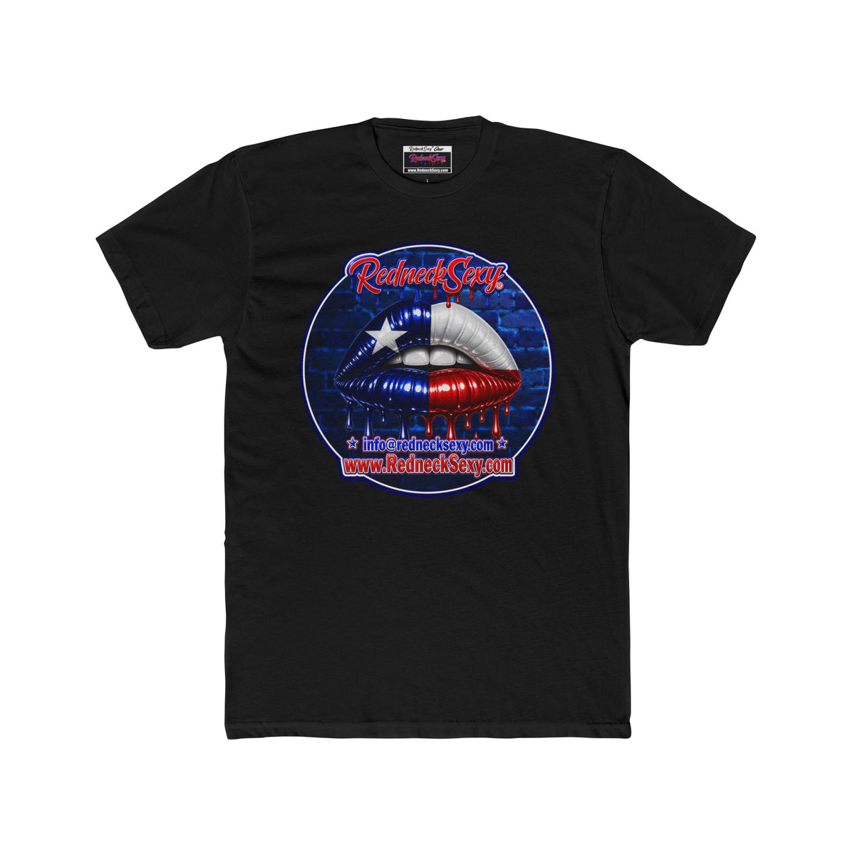 RedneckSexy® Graphic Tee — Texas Dripping Lips Design ("RedneckSexy®")